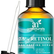 Art Naturals Enhanced Retinol Serum 2.5% with 20% Vitamin C & Hyaluronic Acid 1 oz- -Best Anti Wrinkle, Anti Aging Serum for Face & Sensitive Skin -Clinical Strength Organic Ingredients -Night Therapy - 1