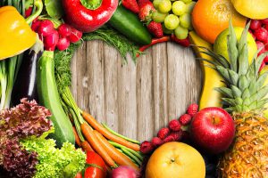 Viel Obst und Gemüse für eine schöne Haut
