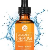 Das beste Vitamin C Serum für Ihr Gesicht mit 20% Vitamin C + Hyaluronsäure + Vitamin E + Jojobaöl. Natürliche AntiAging + Anti Falten + Bio Kollagen Booster Gesichtsserum mit organischen Inhaltsstoffen. Ideal für den Einsatz mit einer Derma Roller. - 1