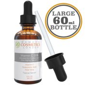 Vitamin C Serum für Ihr Gesicht + Hyaluronsäure , 60 ml - 20% Vitamin C Serum mit Hyaluronsäure Anti Aging Serum: Camden Cosmetics London ist das empfohlene Anti Ageing Serum für erhöhte Kollagenproduktion und weniger Fältchen und Altersflecken - 98% natürliches alterungsverlangsamendes Serum mit bio-klinischer Stärke - 20% Vitamin C + Feuchtigkeitscreme + Vitamin E - veganes Vitamin C Serum - Vitamin C Serum gegen Akne und Narben - für Männer und Frauen - 100% Zufriedenheit garantiert - 1